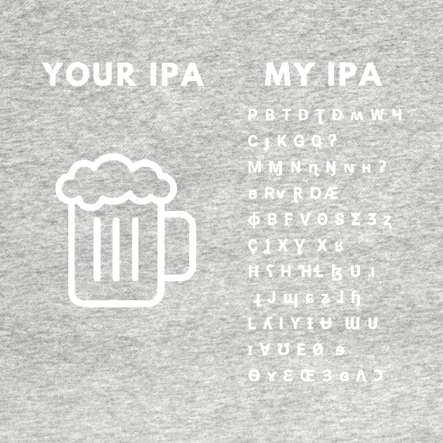 IPA Beer Alphabet Funny Desing by mon-